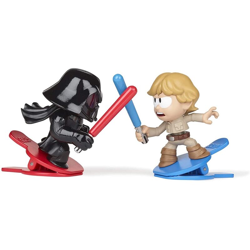 Battle Bobblers Darth Vader Vs Luke Skywalker Clippable Battling Action Figure 2-Pack - Star Wars