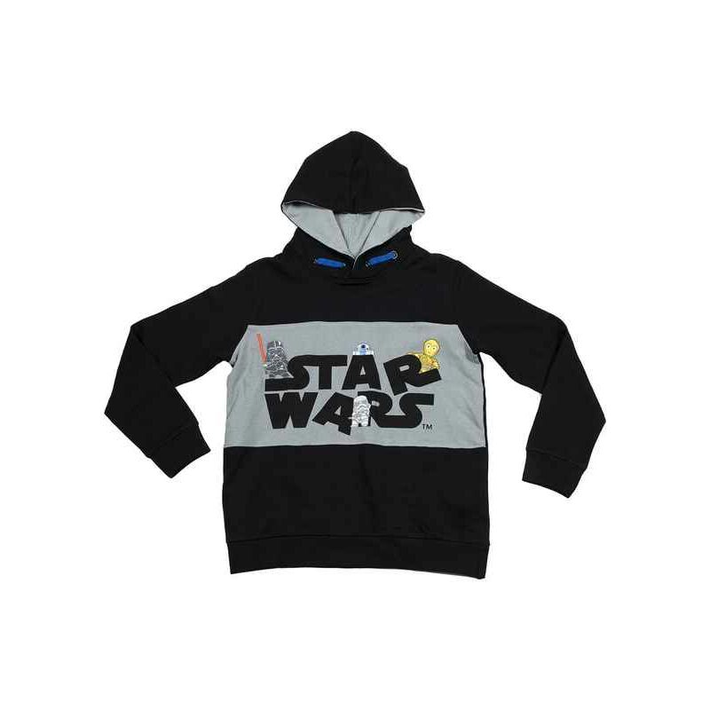 

Sudadera con Capucha Unisex Negro 12 Años - Star Wars