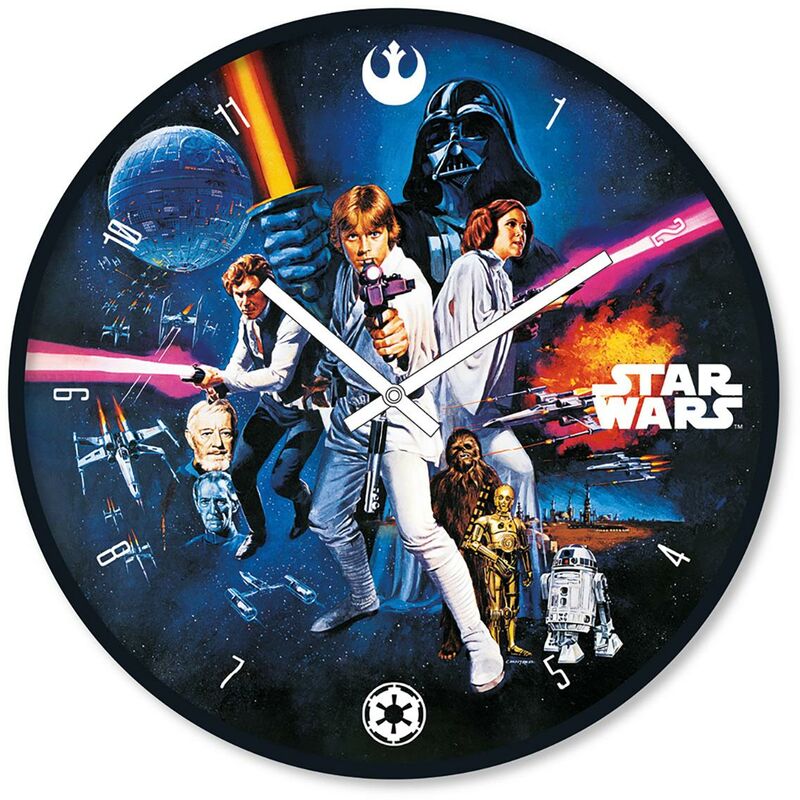 Darth Vader Star Wars Death Star Weihnachten Wand Dekor Film Vinyl Wanduhr Uhr 