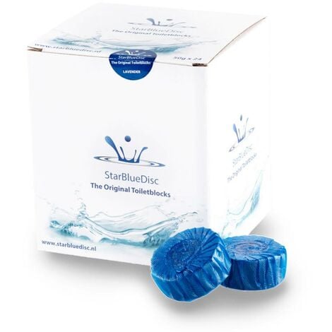 STARBLUEDISC WC-Reinigungstablette Toilettensteine - Frischer Duft und hygienische Sauberkeit - Blau - 24st - WC reiniger - Toilette tabs