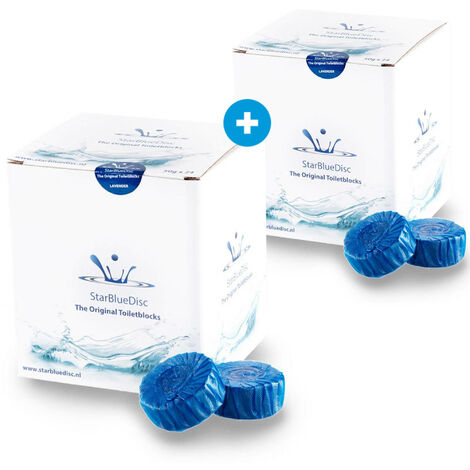 Starbluedisc WC-Reinigungstablette WC-Zubehör Toilettensteine - 48 stück - Frischer Duft und hygienische Sauberkeit - Vorteilspackung - Blau - Blauw