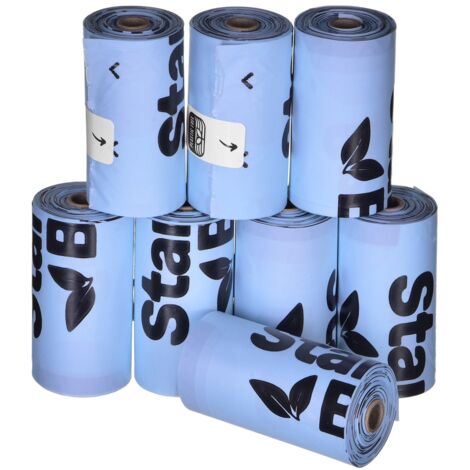 Starch Bag Bolsa de residuos 961830 Azul (120 Piezas)