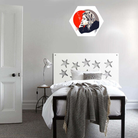 STARFISH - Pannello in PVC traforato - Parasole - Colore: bianco - Misura: 48x48 cm
