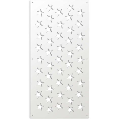 STARFISH - Pannello in PVC traforato - Parasole - Misura: 50x150 cm - Colore: bianco