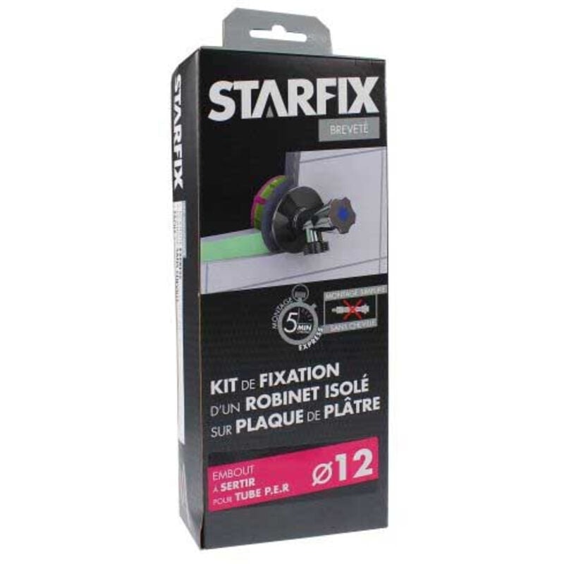 Sortie de cloison starfix per Ø12 Raccord à Sertir - Femelle 1/2' (15/21) pour robinet