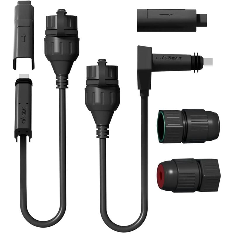 SNQ - stargear Câble Starlink adaptateur spx vers RJ45, adaptateur Ethernet Starlink pour Dishy et routeur Star Link Gen 2 avec kits étanches (paire)