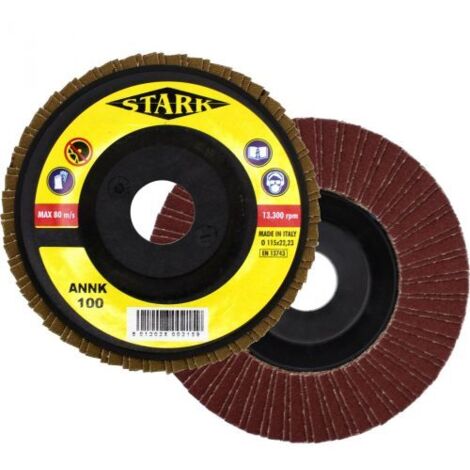 STARK DISCO ABRASIVO LAMELLARE D 115 MM GR 100 10 PZ