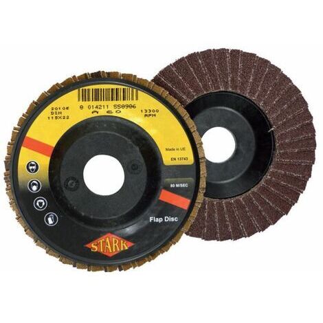 Stark Disco Abrasivo Lamellare D 115 Mm Gr 40 - 10 Pz