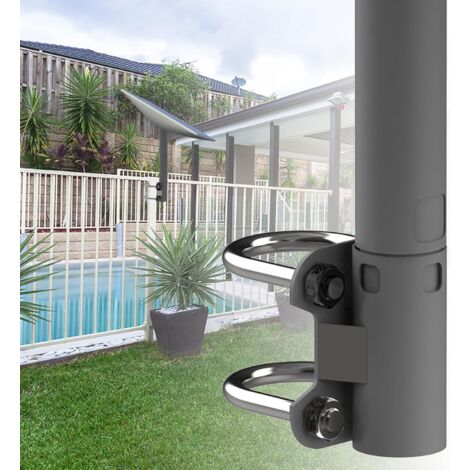 Starlink Antenna Mast Tube Mount - Adjustable U Shape - Starlink Bracket - Antenna Roof Mounting Bracket