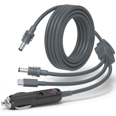 Starlink Câble d'alimentation Mini USB C vers DC, petit Starlink, accessoire de chargeur de voiture, câble de charge USB C, pour batterie externe 65 W-140 W, 3 m