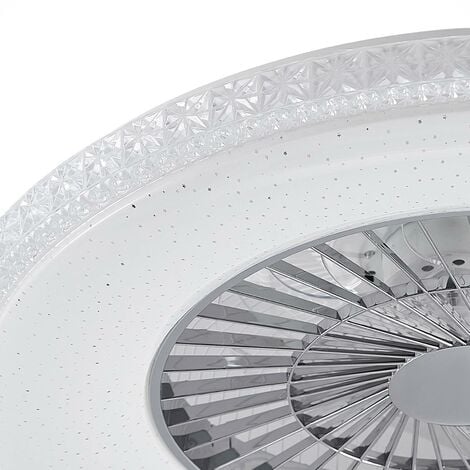 Starluna Ordanio LED-Deckenventilator mit Licht - weiß, chrom