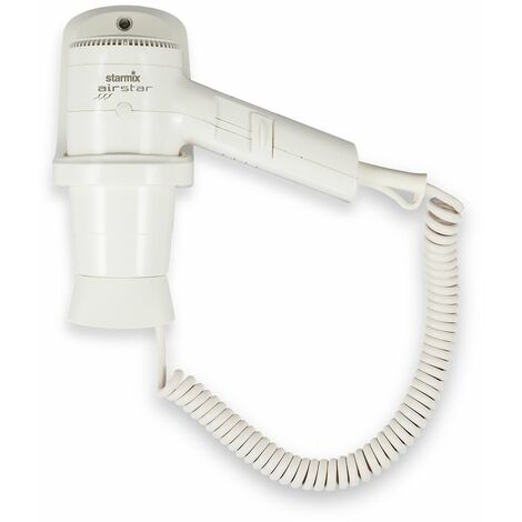Starmix Hand-Haartrockner HFW 12 Wandhalterung 2 Luftgeschwindigkeiten 1200 W