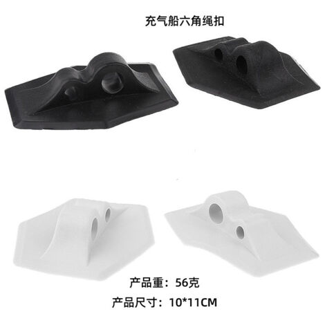 Starre und dicke Sechskantschnalle, Federschnalle, Aufhängering, Zubehör für Schlauchboote, Fischerboote, Kajaks, Yachten, graues PVC