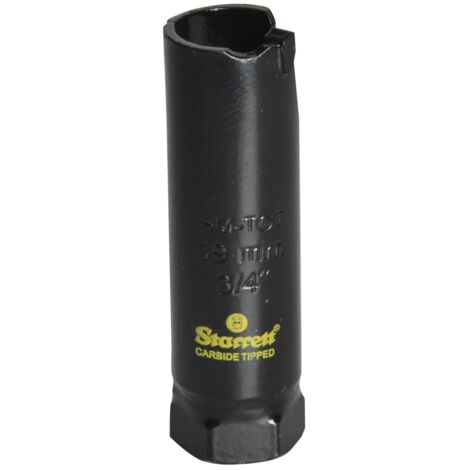 Starrett 19mm Tungsten Carbide Tipped Fast Cut Multi-Purpose Holesaw (Model MPH0034, STRHS19FCW) for Precise and Efficient Drilling
