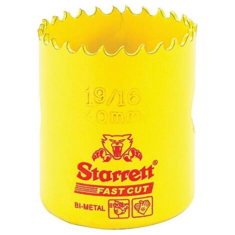 Starrett 63 fch040 – Sega a tazza, 40 mm, colore: giallo