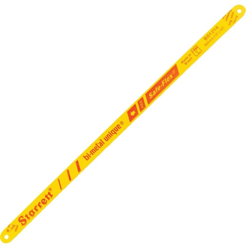 Starrett - 12X1/2X18tpi Bi-Metal Unique Safe Flex Hacksaw Blade- you get 5
