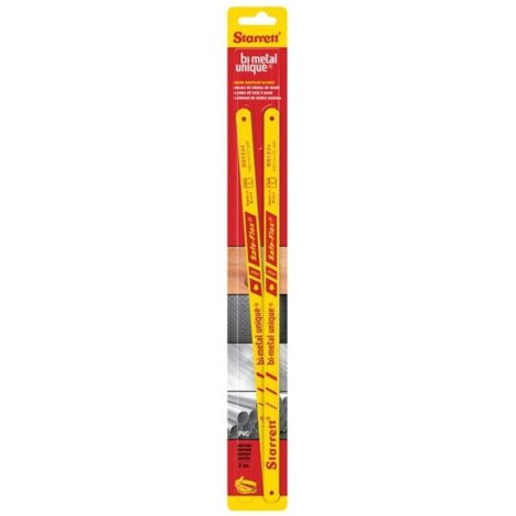 Starrett Bi-Metal Unique Safe-Flex Hacksaw Blades 300mm (12in) x 24 TPI Pack 2 STRBS1224P2