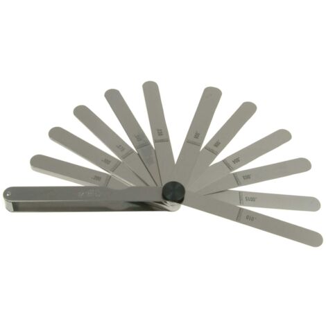 Starrett CX572 467 13-Piece Feeler Gauge Set (0.0015" to 0.200") for Precision Measurement