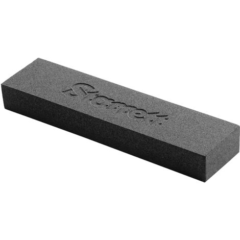 Starrett KBKS1 - Pietra per affilare doppia faccia grana 120 e 320, 200 mm, colore: Grigio