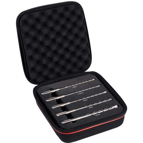 Starrett KBPXK05 SDS Plus 4 Point Drill Bit Set, 5 Piece STRKBPXK05