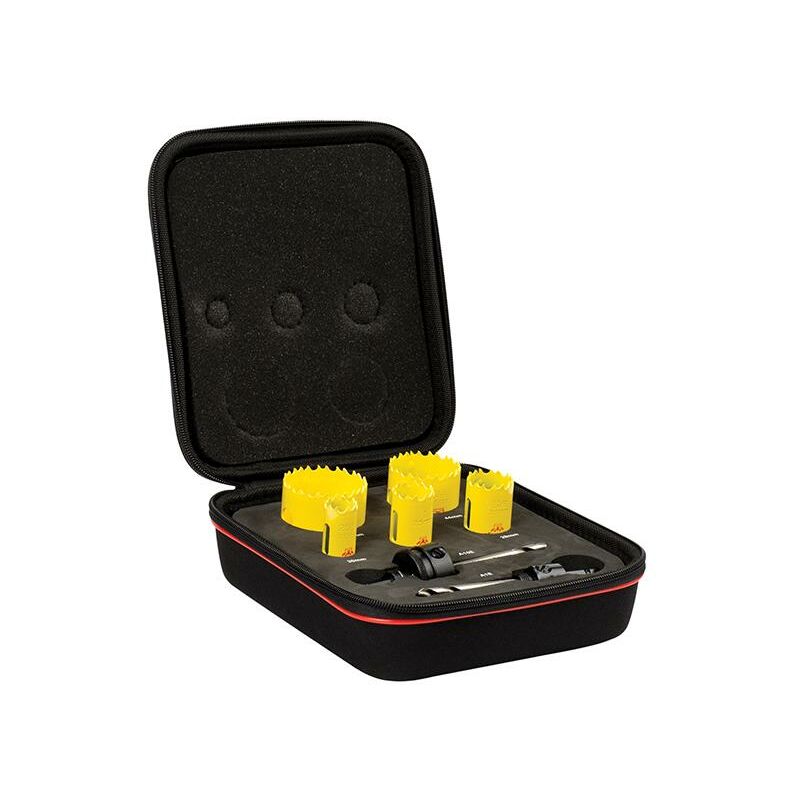Starrett BF7006 KDC05021 Deep Cut Bi-Metal Electrician's Holesaw Kit, 7 Piece STRKDC05021