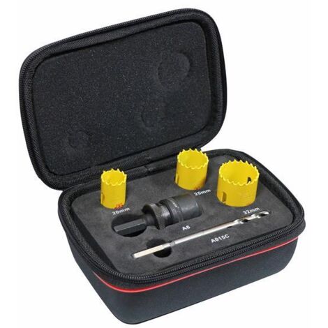 Starrett KFC03051 Kwik-Change Electrician's Holesaw Kit 8 Piece STRKFC03051
