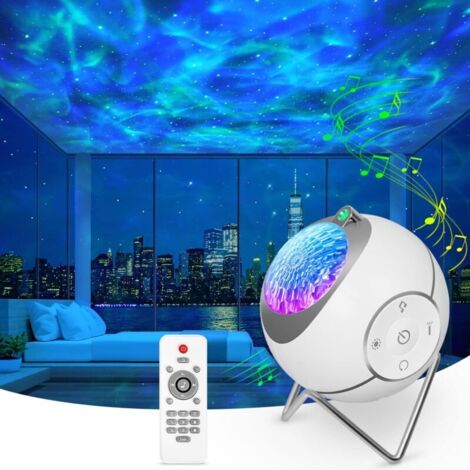 Starry Sky Projector, Galaxy Starry Sky Projector, Ceiling Planetarium Projector, Night Light for Children with 360° Rotation, White