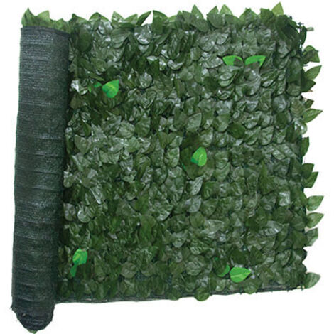 Stars Green siepe sempreverde Lauro con rete ombra su rete plastica stabilizzata UV siepe frangivista Verde 300X100