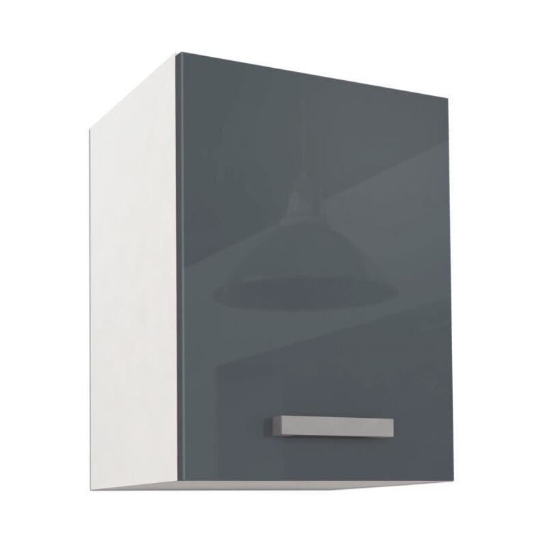 Start Meuble haut de cuisine l 40 cm - Gris Brillant - Gris