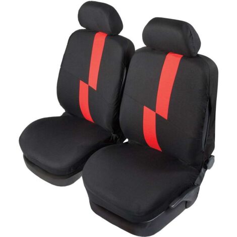 START Coppia coprisedili anteriori auto Flash rosso adulto universale elastico