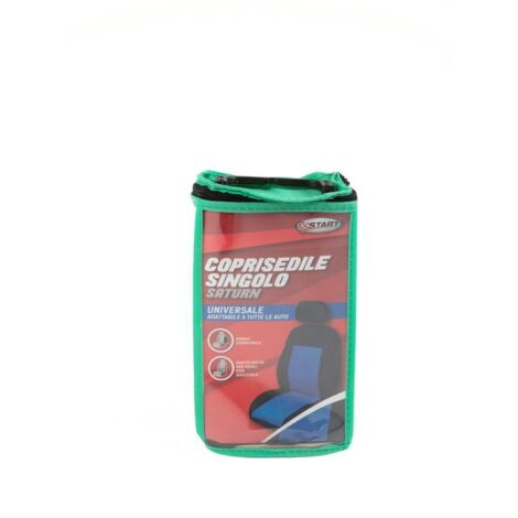 START Coprisedile singolo anteriore auto Stretch nero/blu universale protezione