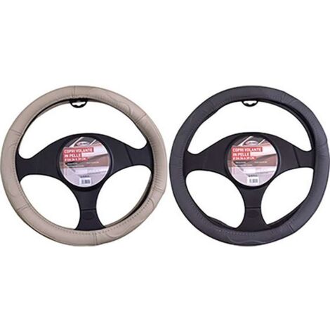 START Coprivolante auto in pelle antiscivolo diametro da 37 a 39 cm Originale