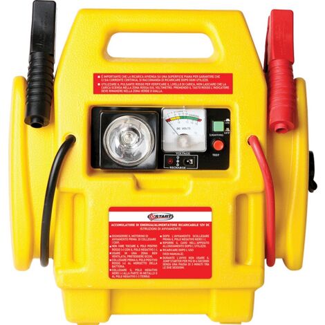 Start Jump Starter con Compressore 250 Psi 12V - Avviatore Auto 300 Ah