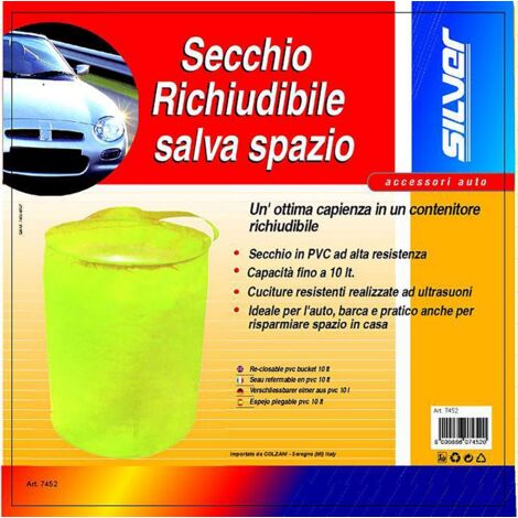 START Secchio richiudibile salvaspazio 10 LT ideale per auto barca e casa