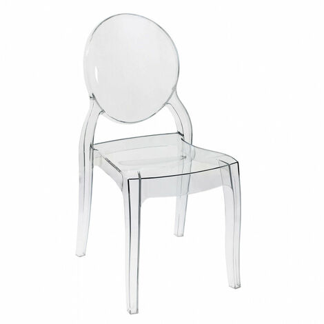 Startbarer innerer Stuhl in transparent mit Farbpolycarbonat