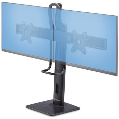 StarTech 2MC1S support de bureau noir pour deux écrans