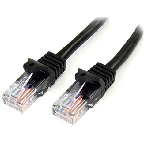 Startech 45PAT5MBK câble ethernet noir 5 mètres