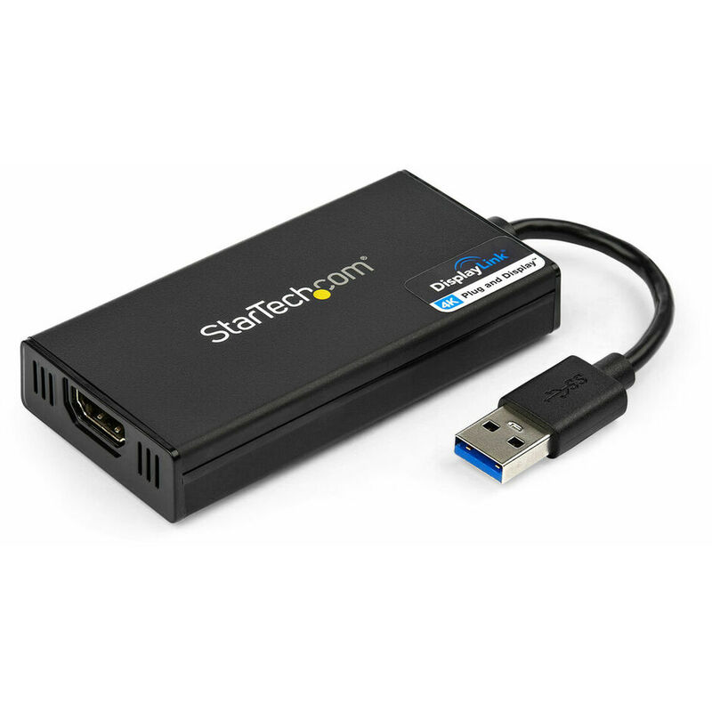 

Startech Adaptador USB 3.0 a HDMI Startech USB32HD4K Negro