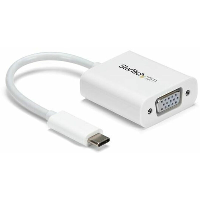 

Startech Adaptador USB C a VGA Startech CDP2VGAW Blanco