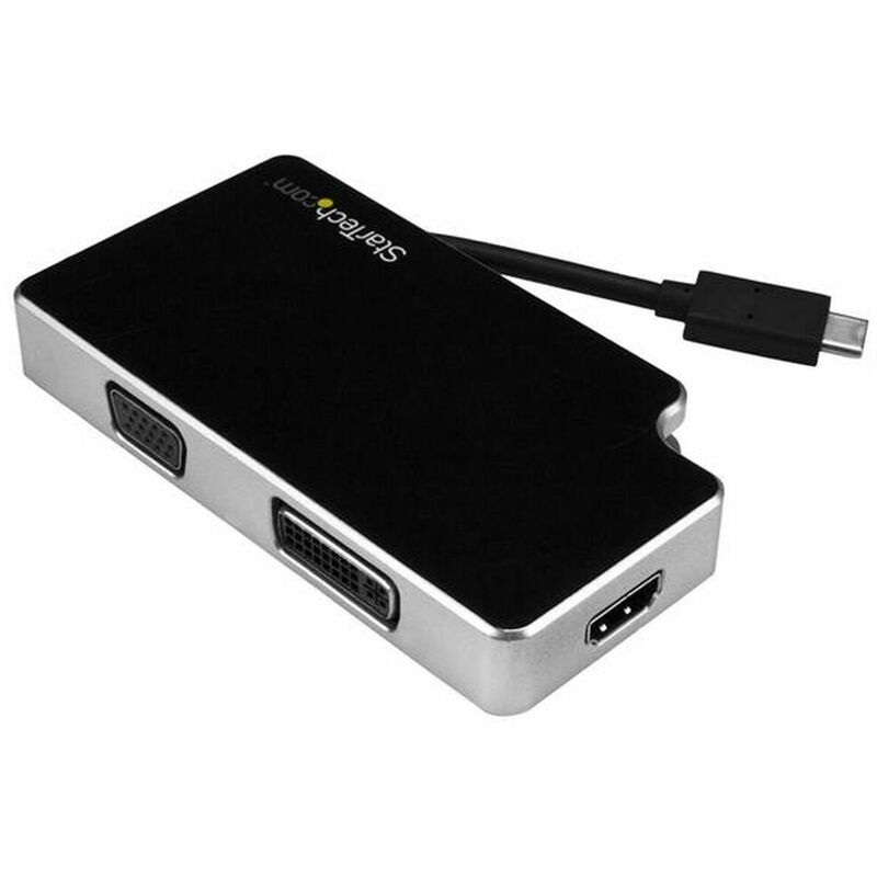 

Startech Adaptador USB C a VGA/HDMI/DVI Startech CDPVGDVHDB Plata