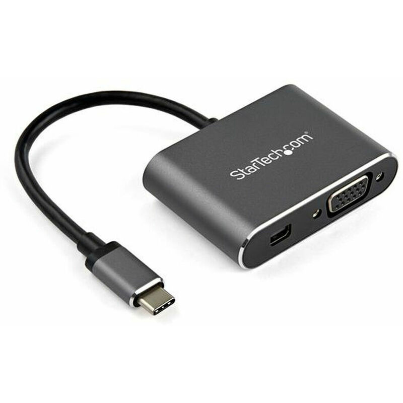 

Adaptador USB C a VGA/MiniDisplayPort CDP2MDPVGA Gris - Startech