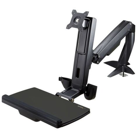 Startech ARMSTSCP1 Steh-Sitz Schreibtischhalterung schwarz