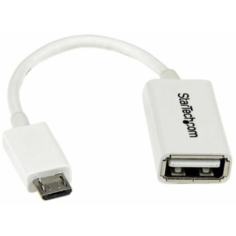 Startech Cable Adaptador Micro Usb A Usb Otg Blanc