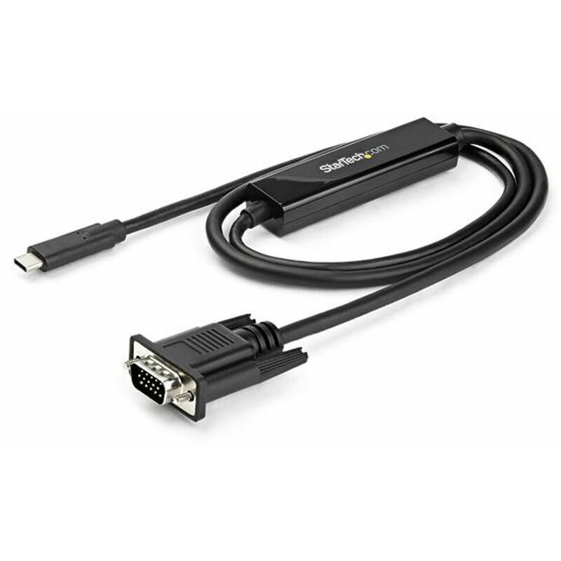 

Cable USB C a VGA CDP2VGAMM1MB Negro 1 m - Startech