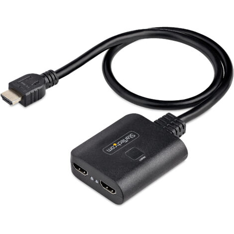 Startech HDMISPLITTERST Sdoppiatore Hdmi 4K a 2 Porte Nero