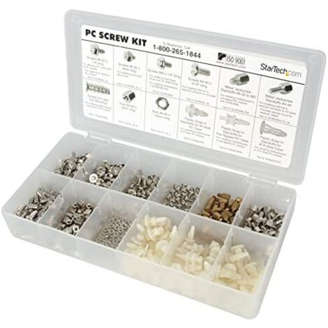 Startech Kit de Tornillos PC Deluxe blanco 350 piezas