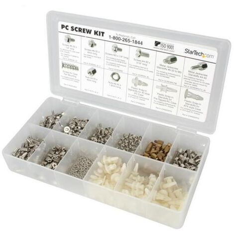Startech Kit di Viti PC Deluxe Bianco 350 pezzi