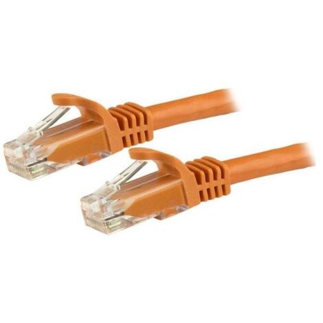 Startech N6PATC1MOR câble ethernet Cat6 orange 1 mètre