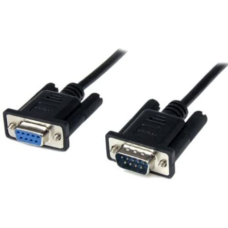 Startech SCNM9FM2MBK cavo seriale null modem nero 2 metri