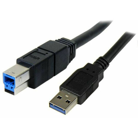 StarTech ST USB3SAB3MBK - USB 3.0 Kabel, A Stecker auf B Stecker, 1 m